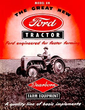 BR5 Ford 8N Dearborn Farm Equipment Color Brochure BR-5