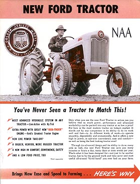 BR8 Ford Jubilee Tractor NAA Color Sales Brochure BR-8