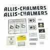 Allis Chalmers WD WD Decal Set, Black, Mylar