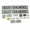 Allis Chalmers D17 D17 Decal Set, Black Bar Grille, Mylar
