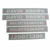 Case 1200 David Brown Decal Set, 1200 Selectamatic Hoods, Vinyl
