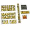 Massey Ferguson MM33 Massey Harris Decal Set, 33, Mylar