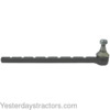 photo of Tie rod end, slotted, left hand or right hand. 16.312 inches to center of post, .937 inch outside diameter. For adjustable front axle on tractors: MF1100, MF1105, MF1130, MF1135, MF1150, MF1155. For MF1100, MF1105, MF1130, MF1135, MF1150, MF1155. Replaces 1026382M91, 1026382M93, 1026382M1.
