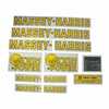 Massey Harris MH82 Massey Harris Decal Set, Challener, Colt, Mustang, Pacemaker and Pony 4 Wheel Drive, Mylar