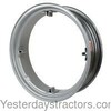 photo of This 4 bolt rim is 7 wide, 24 diameter with four mounting clamps. This uses 4 1\2 inch mounting bolts. The mounting holes measure 14 1\2 inches center to center. For single rear wheels with 7-24, 8.3\8-24 or 9.5\9- 24 tires. Tractors: Cub, Cub Lo-Boy. For Cub, Cub Lo-Boy. Additional $15.00 shipping due to weight.