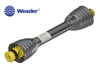 photo of <ul><li>Weasler Driveline 14006442ST is designed designed for rotary cutter general applications<\li><li>Design adjustability (cut-to-length) capabilities<\li><li>Tri-lobe shaft profiles<\li><li>Standard guard construction without Easy Lock allows assembly or removal with a screwdriver<\li><li>Equivalent to Bondioli- Pavesi PTO Series: 4<\li><li>Compressed (Closed) Length: 33.86 <\li><li>Compressed Overall Length: 41.81 <\li><li>Extended Length: 53.88 <\li><li>Extended Overall Length: 63.27 <\li><li>Tractor: 1-3\8 -6 Spline Quick Disconnect<\li><li>Implement: 1-3\8  Round<\li><li>HP@540RPM: 36<\li><li>HP@1000RPM: 56<\li><\ul>