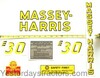 Massey Harris MH30 Decal Set