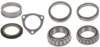 photo of Timken wheel bearing kit, for front wheels. Kit is packaged in a Timken box with the application and TImken bearing numbers listed on the label. (1) 48703D retainer (1) 370254R91 oil seal (1) 369860R1 gasket (1) LM48510-TIM bearing cup (1) LM48548-TIM bearing cone (1) LM603011-TIM bearing cup (1) LM603049-TIM bearing cone. On tractors with adjustable axle. For 460, HYDRO 100, HYDRO 186, HYDRO 70, HYDRO 86.