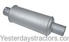 photo of Vertical muffler for gas tractors, fits engines C335, and C350. Inlet inside diameter 3-1\8 inch, outlet outside diameter 3 inch, length 22 inches, diameter 6 inches, round body type. For tractors W9, WR9, 600, 650. For 600, 650, Super WD9, Super WDR9, W9, WD9, WDR9, WR9.