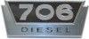 photo of Emblem for 706 Diesel. Replaces 381555R1