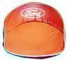 photo of For all Ford Tractors with 19 inch wide Steel Pan Seat. This seat cushion is red with a FORD script logo.