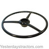 photo of Measuring 18 inches in diameter, this steering wheel fits a 0.875 inch  36 spline shaft. It is used on power steering systems where the steering orbit motor is directly below the steering wheel. Used on Case 430 serial number 8262800 - 8650135, 530 serial number 8262800 - 8650135, 470 serial number 8656925 and up, 570 serial number 8656925 and up, 431, 441, 480, 531, 540, 541, 1200, 1470. Used with steering wheel cap A35603. Replaces A167345, A35602, A51214