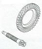 John Deere 4450 Ring gear and pinion shaft