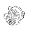 photo of For tractor models 340, 340A, 340B, 445, 445A, 450, 540. 22 GPM Hydraulic Pump.