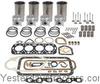 Farmall B Engine Overhaul Kit, Comprehensive - Less Bearings - with Stepped Head Pistons