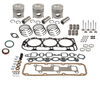 photo of 158 CID 3 cylinder diesel 4.2  standard bore. Engine overhaul kit. Contains .030  oversize pistons, rings, complete gasket kit, pin bushings, cam bearings, intake and exhaust valves, springs, valve keys. For 2000.