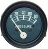 Ford Jubilee Oil Pressure Gauge, 80 Pound, Black