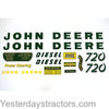 John Deere 720 Decal Set