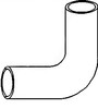 photo of Hose, radiator outer upper for tractors: 2355, 2555, 2755, 2855N SN# 669788 and up.