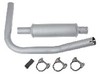 Ford Jubilee Muffler and Pipe Assembly, Vertical