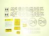 photo of For McCormick W9, 1940-1944. Complete Decal Set.