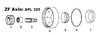 John Deere 2040S Axle Ring Gear