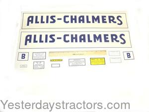 Allis Chalmers B Decal Set ACB