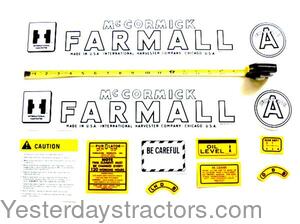 Farmall A Decal Set IHCACV