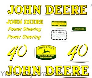 John Deere 40 Decal Set JD40D