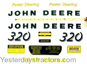 John Deere 320 Decal Set JD320