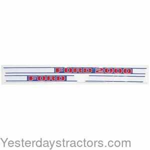 Ford 2000 Ford 2000 Hood Decal Set 100693