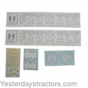 Farmall B International McCormick-Deering Farmall Decal Set 100896