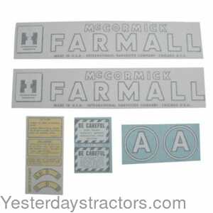 Farmall A International McCormick Farmall Decal Set 100905