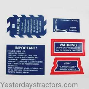 101986 Ford Instructions Decal Set 101986