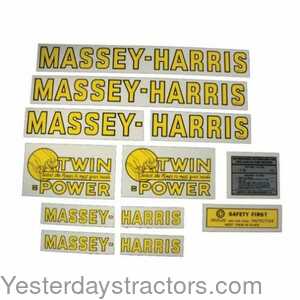 Massey Ferguson Mustang Massey Harris Decal Set 102656