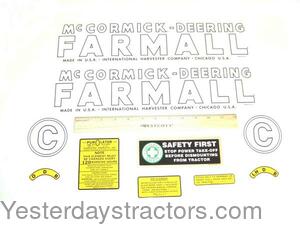 Farmall C Decal Set R1345