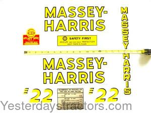 Massey Ferguson MH22 Decal Set R1361