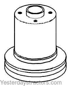 Oliver 1555 Water Pump Pulley 160926A