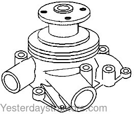 Oliver 1800 Water Pump 162095AS