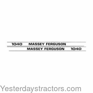 Massey Ferguson 1040 Decal Set MF1040
