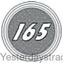 John Deere 165 Hood Emblem 1866946M1