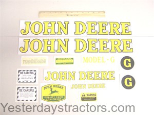 John Deere G Decal Set R1906