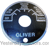 Oliver 66 Ignition Switch Plate 1K1274A