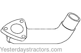 Allis Chalmers 5050 Exhaust Elbow 72091261