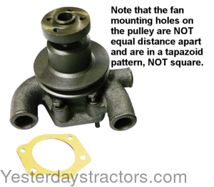 Massey Ferguson 50E Water Pump with Pulley 734932M91