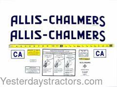Allis Chalmers CA Decal Set ACCA
