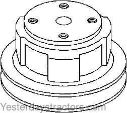 Ford 3230 Water Pump Pulley C5NE8509A