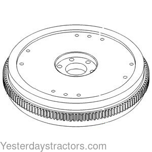 Ford 5000 Flywheel With Ring Gear E0NN6375HA
