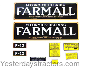 Farmall F12 Decal Set IHCF12