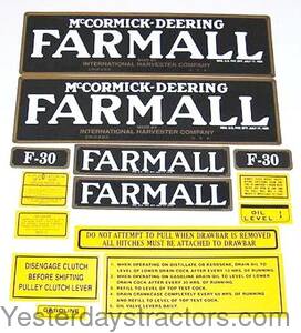 Farmall F30 Decal Set IHCF30NT